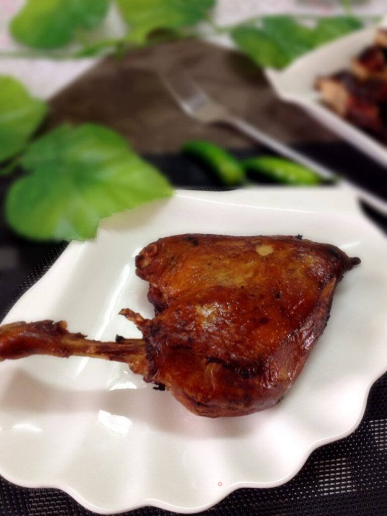 Crispy duck leg