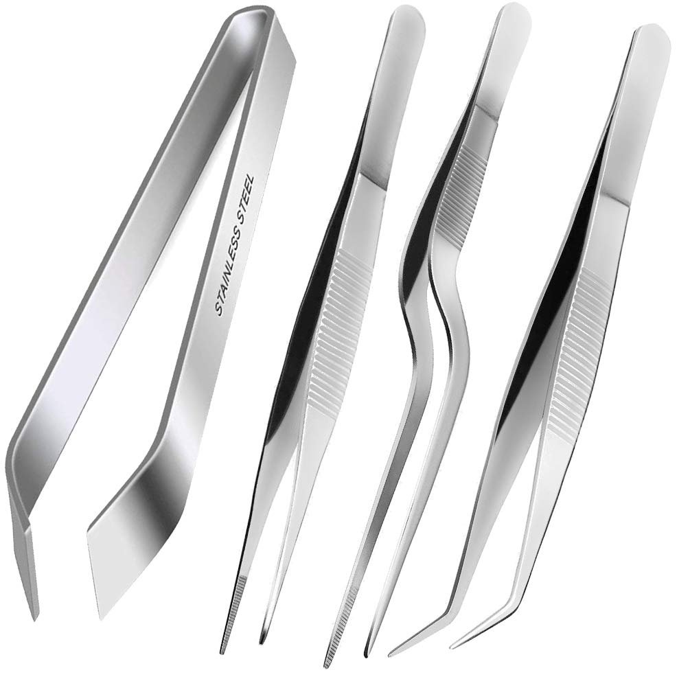 Stainless steel tongs tweezer