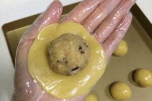 how to make cranberries coconut moon cake? 19 Coconut Cranberry Moon Cake Steps 16