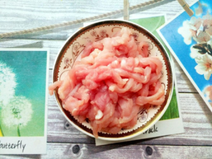 Fried Shredded Pork With Chives - Side dishes 9 Fried Shredded Pork With Chives - Side dishes